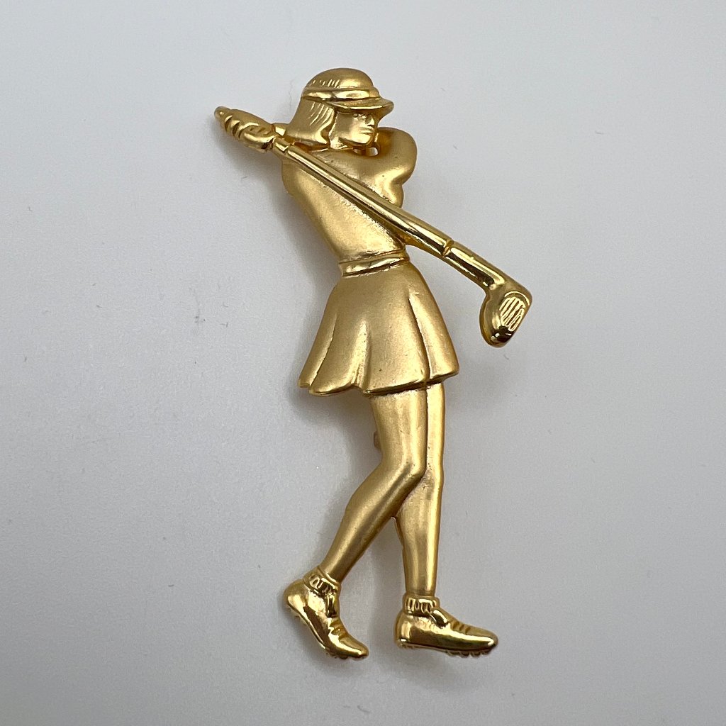 Jj Jonette Lady Golfer Brooch 14$